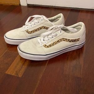 Vans suede cheetah print sneakers